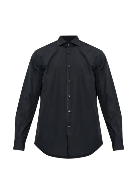 Paul & Shark Soffio spread-collar long-sleeve shirt Blue 99313010CF0