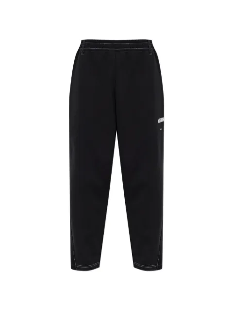 Moschino contrast-stitch track pants Black 262ZZA03545228