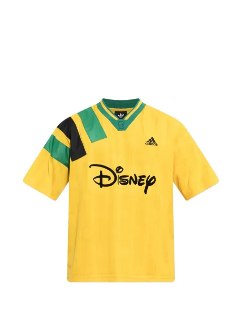 adidas x Disney x Brain Dead logo-print T-shirt Yellow KR5195