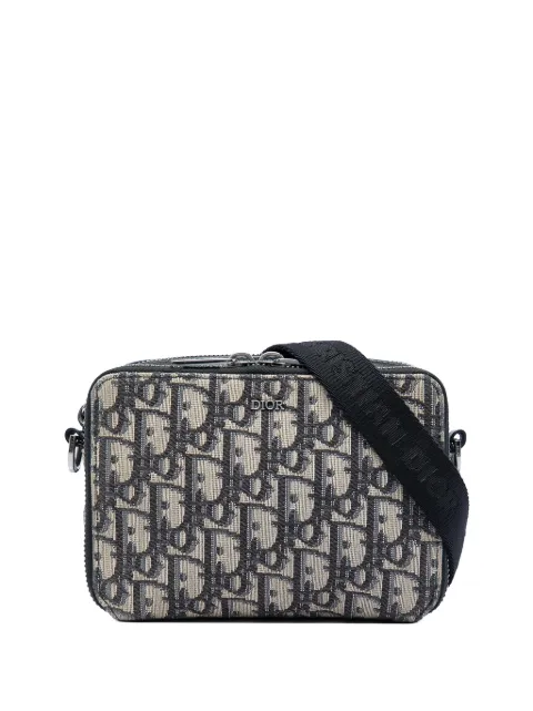 Christian Dior Pre-Owned 2020 Oblique Canvas Zipped Pouch with Strap crossbody bag Blue VUU53OL0DPESHPAQ