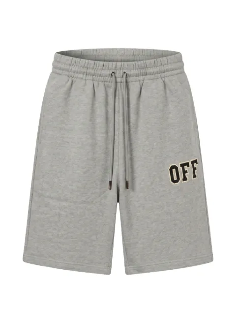 Off-White logo-patch drawstring-waist shorts Grey 44OWOS26B083030