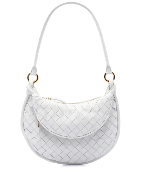 Bottega Veneta Pre-Owned 2012-2026 Small Nappa Intrecciato Gemelli hobo bag White V3X7AC3ZWDKEWBSS
