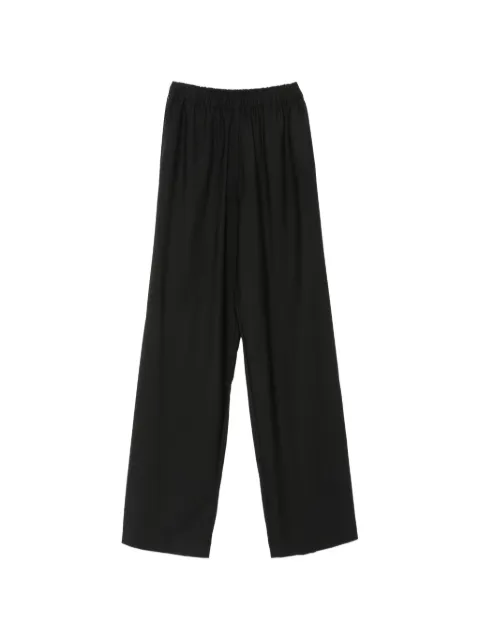 Fabiana Filippi elasticated-waistband wide-leg trousers Black PAD216F456M298