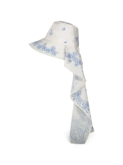 Cédric Charlier paisley-print hat White A36014040