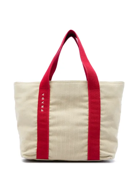 Prada Pre-Owned 2000-2020 Canvas Sport tote bag Brown NW5XA1CO0RLWPXLX