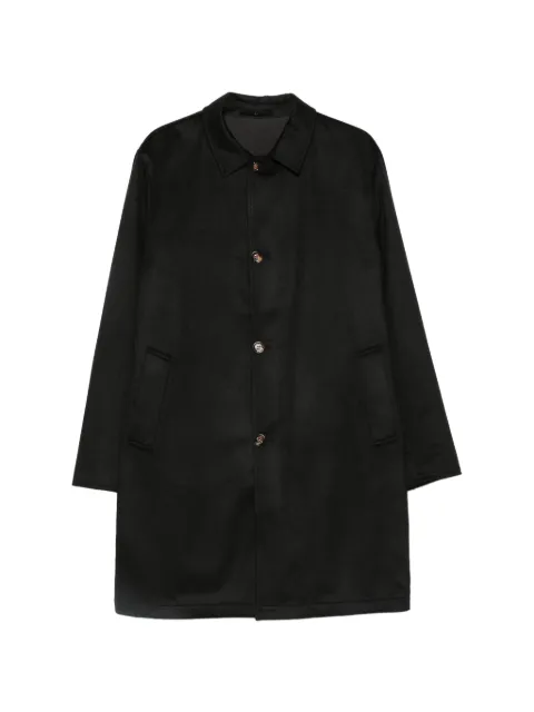 Kired single-breasted cashmere coat Black WPEAKW6818022019