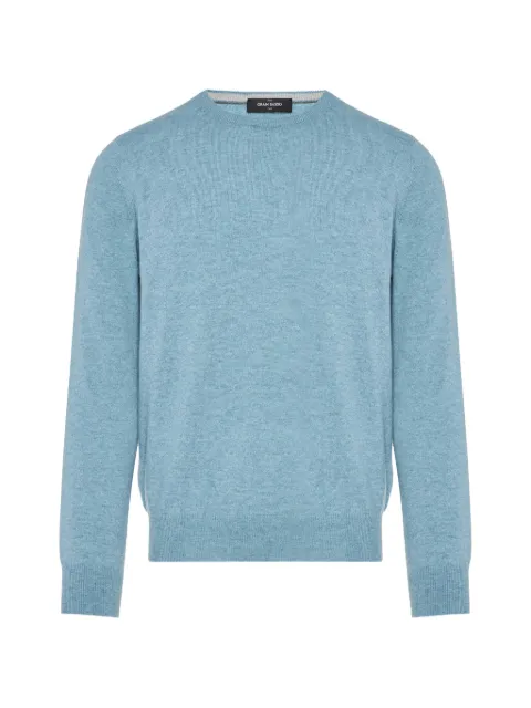 Gran Sasso crew-neck ribbed-trim sweater Blue 1559055167
