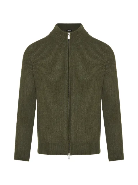 Gran Sasso ribbed-knit zip-up sweater Green 1558823130