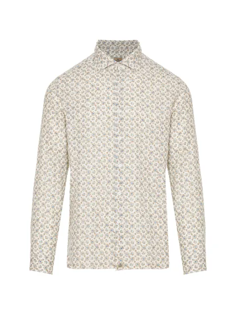 Sonrisa floral-print long-sleeve shirt Neutrals L9C2112