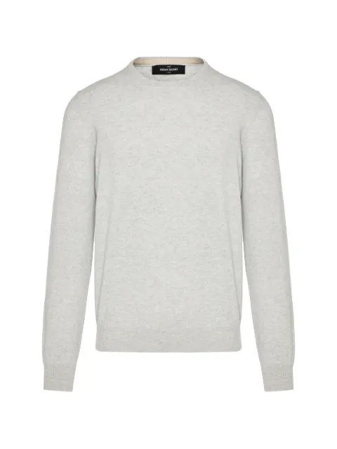 Gran Sasso crew-neck ribbed-trim sweater Grey 1559055167