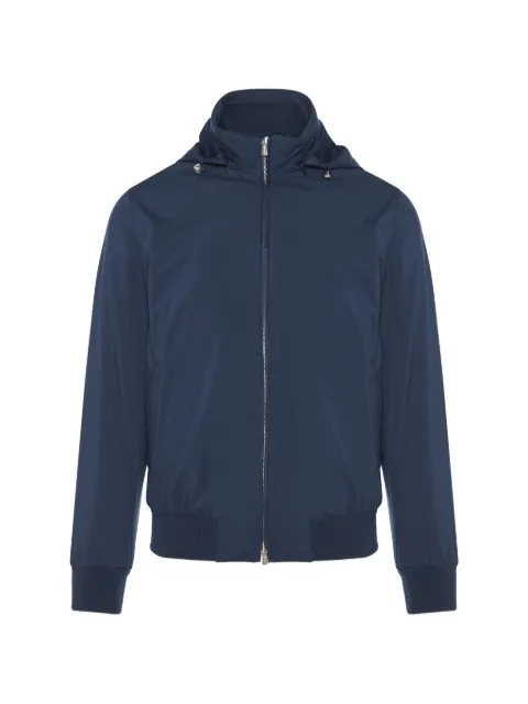 Enrico Mandelli hooded zip-up jacket Blue 3T515A519V