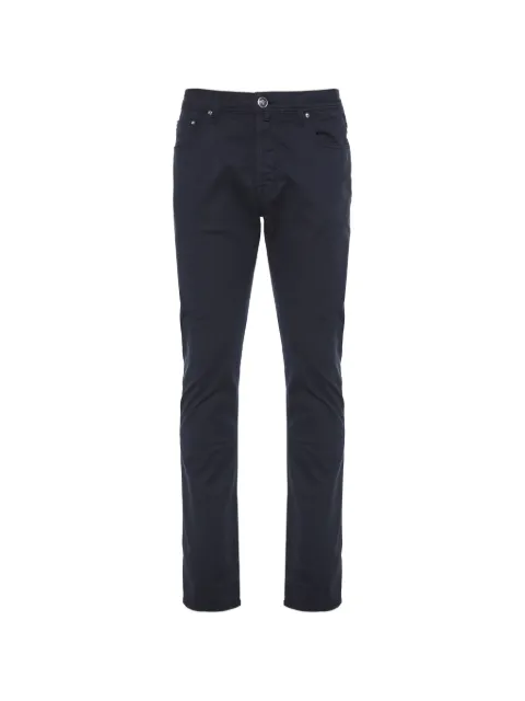 Jacob Cohën Bard logo-patch trousers Blue JUMQE004054S3756TR