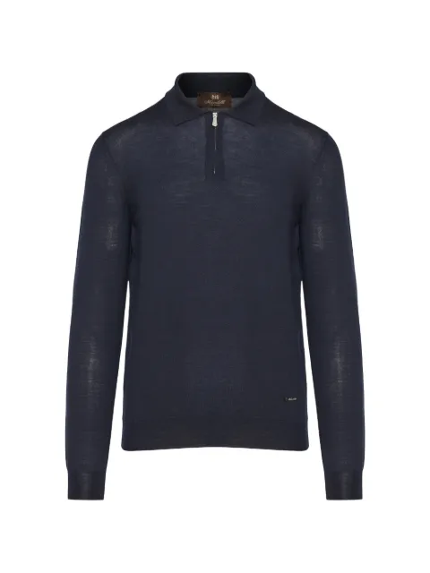 Enrico Mandelli half-zip polo sweater Blue 2K046A5646