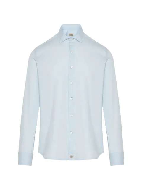 Sonrisa spread-collar long-sleeve shirt Blue L9E4113