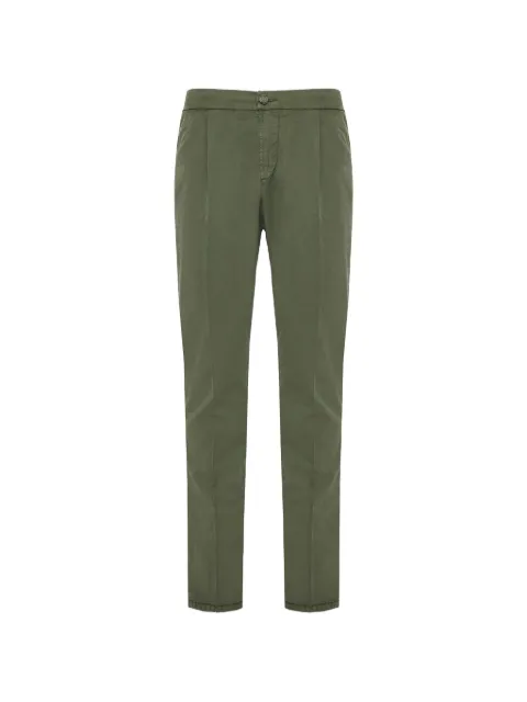 Richard J. Brown logo-patch tailored trousers Green T1244