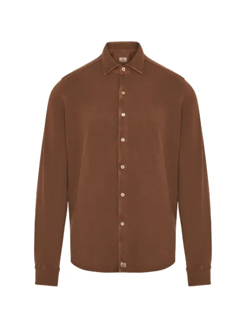 Sonrisa piqué long-sleeve shirt Brown J1L4FR
