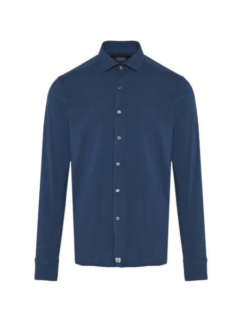 Sonrisa spread-collar long-sleeve shirt Blue TJ08J119
