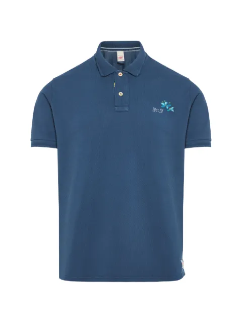 BOB logo-print piqué polo shirt Blue DIS0158