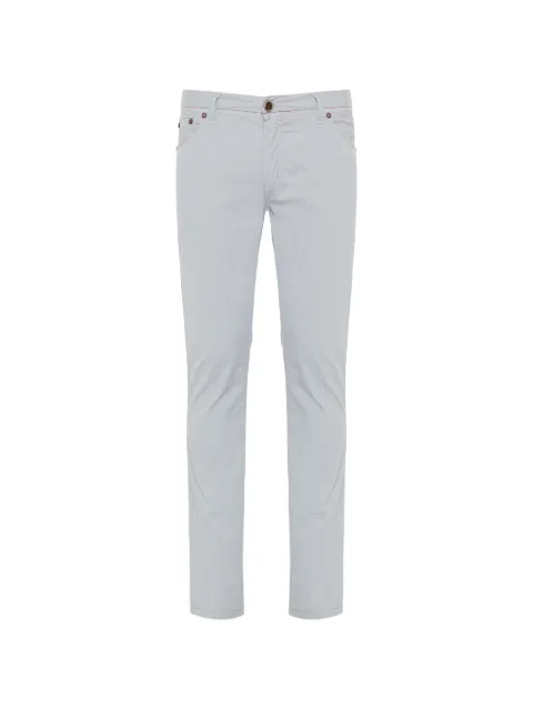 Richard J. Brown Tokyo logo-embroidered slim-fit trousers White T242