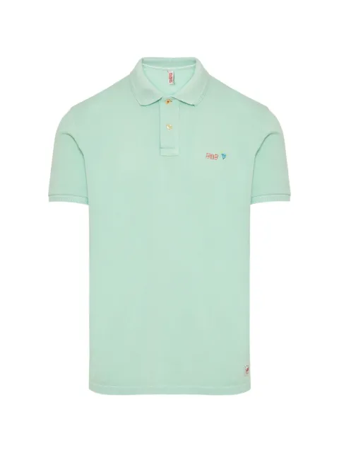BOB logo-embroidered polo shirt Green DIS0079