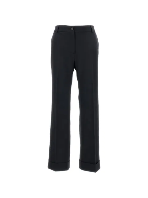 Alberto Biani tailored turned-up-hem trousers Black CC835WO024190