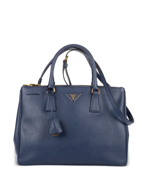 Prada Pre-Owned medium Galleria double-zip tote bag Blue 173