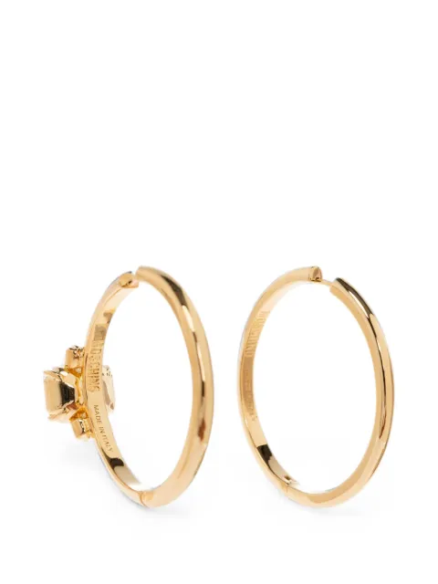 Moschino crystal-embellished hoop earrings Gold 26271A91078407