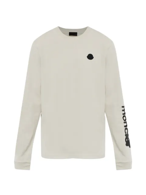 Moncler logo-patch T-shirt Neutrals L20918D0000389AUG