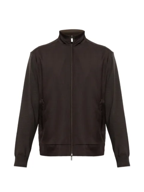 Paul & Shark panelled stand-up collar jacket Brown 16311249