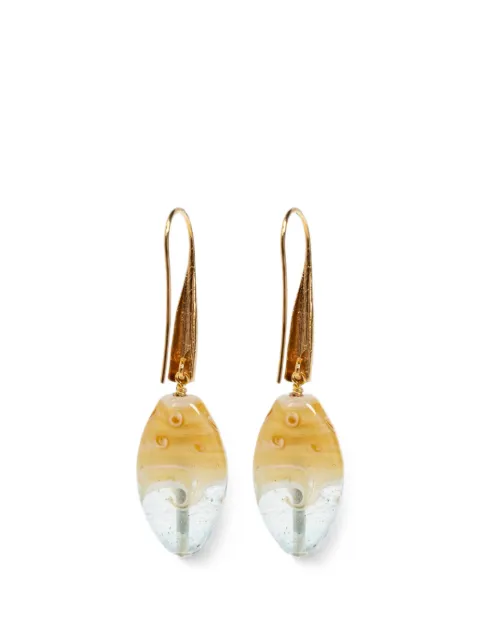 Forte Forte glass-pendant drop earrings Gold 151590