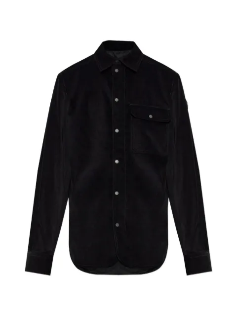 Moncler chest-pocket corduroy shirt Black L20912F00019597HE