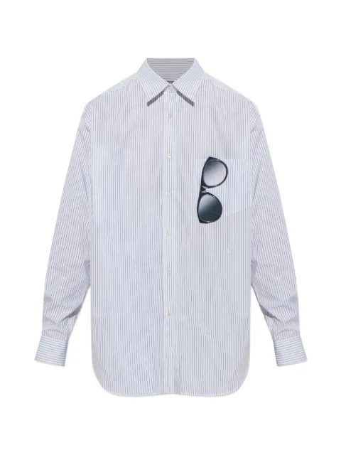Moschino vertical-stripe shirt White A02035532