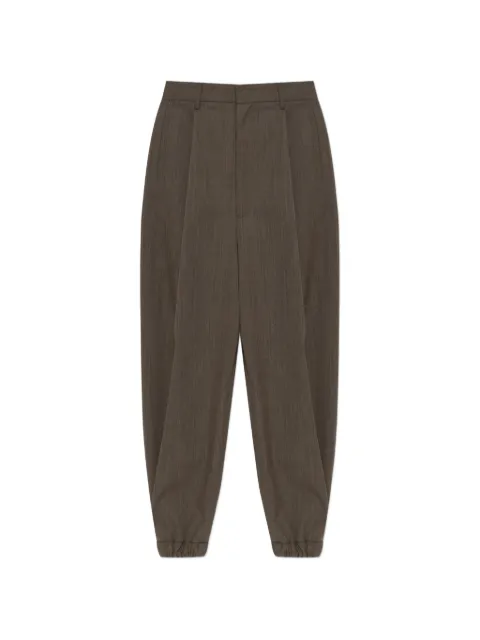 Moschino pleated wool trousers Brown 262EA03255521