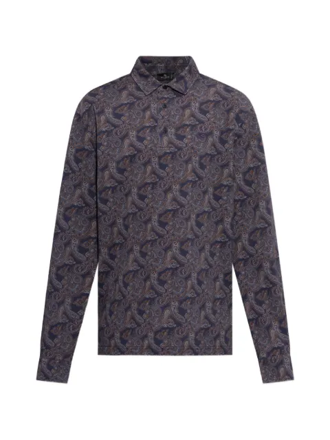 ETRO paisley-print long-sleeve shirt Blue MRMD0026AK1CI