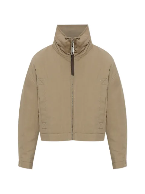 Moschino high-neck cropped jacket Neutrals 262EA06035520