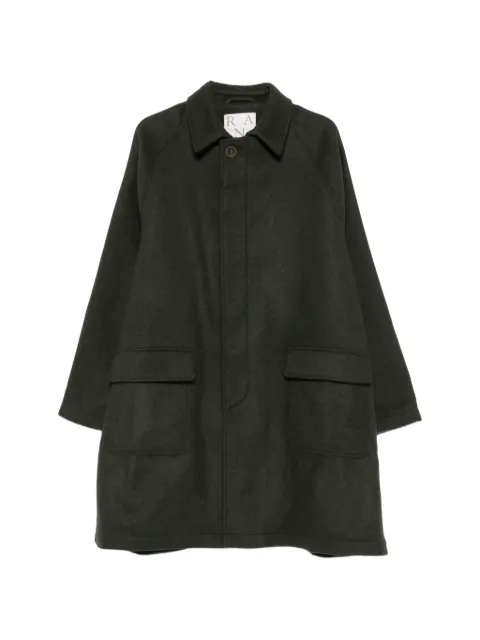 RANRA raglan-sleeve flap-pocket coat Brown AMFW26CO01580