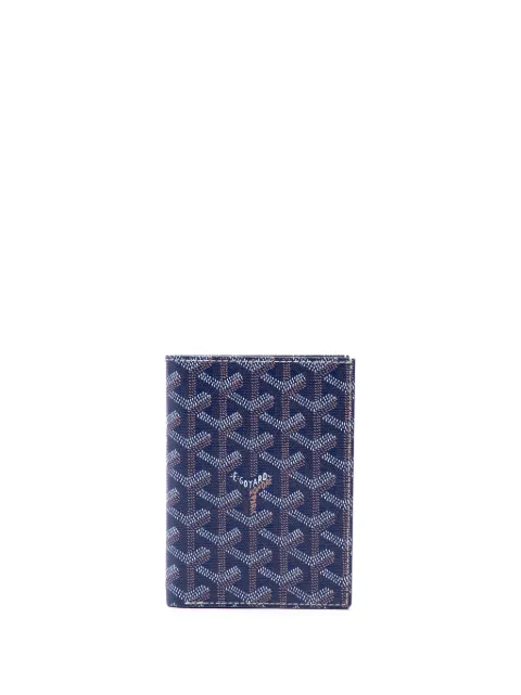 Goyard Pre-Owned 2011 Goyardine Grenelle passport cover Blue U42ENFWQ4ZMFK7I4