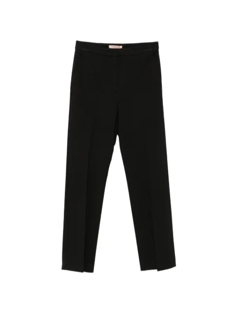 TWINSET concealed-fastening straight-leg trousers Black 262TP2372