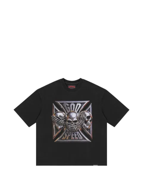 GODSPEED Omerta graphic-print T-shirt Black GOTBLACKSS26