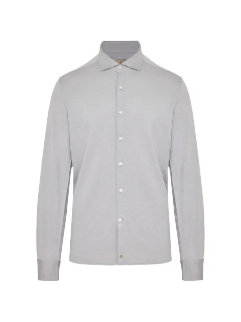 Sonrisa piqué-weave long-sleeve shirt Grey TJ15J731