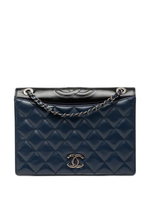 CHANEL Pre-Owned 2015-2016 Small Quilted Calfskin Ballerine Flap crossbody bag Blue M62EP3CMAXR79XE3