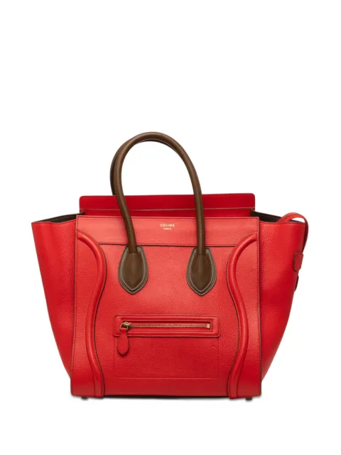 Celine Pre-Owned 2014 Mini Bicolor Leather Luggage tote bag Brown AGIII2177L5T5NDA
