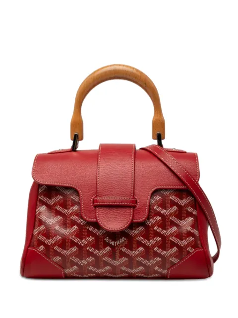 Goyard Pre-Owned 2017 Mini Goyardine Saigon Souple satchel Red 1CUGXBP7UUV7AH3B