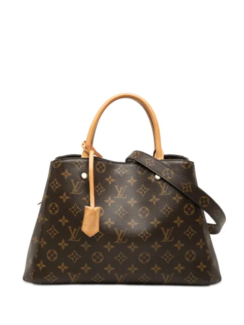 Louis Vuitton Pre-Owned 2016 Monogram Montaigne MM satchel Brown 0L65Y8P2HNBA2ISD