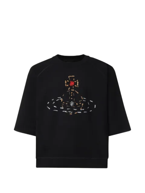Vivienne Westwood short sleeve raglan sweatshirt Black 3I01001BJ00ASN401