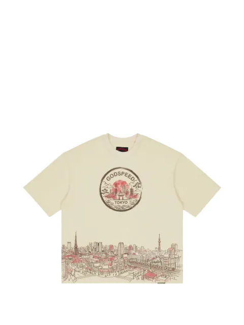 GODSPEED Tokyo Skyline T-shirt Neutrals GS486