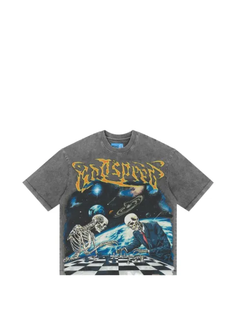 GODSPEED Checkmate II graphic-print T-shirt Grey GS500