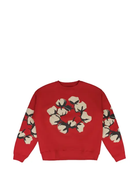 Denim Tears x Cactus Plant Flea Market Cactus Wreath sweatshirt Red DT745