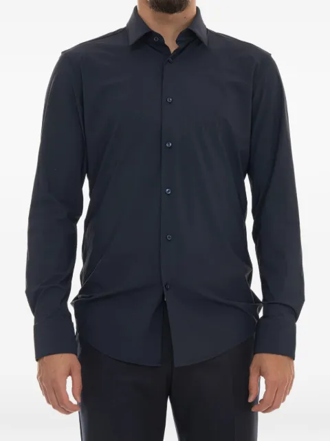 BOSS slim-fit shirt in performance-stretch jersey Blue 50555747