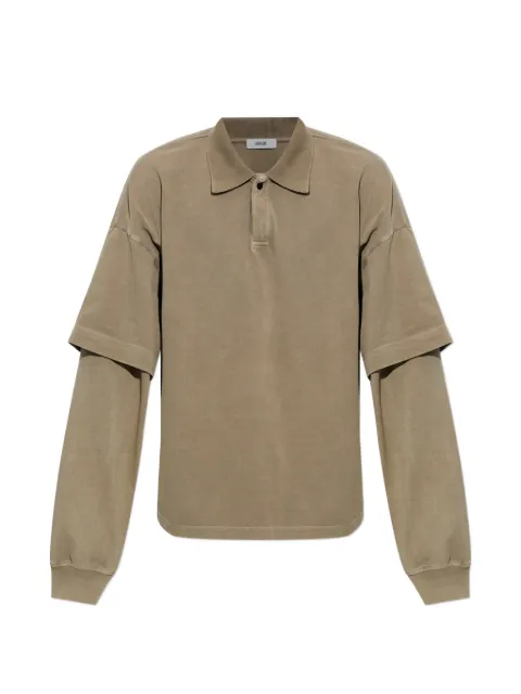 AGOLDE layered-sleeve polo shirt Neutrals A10533074